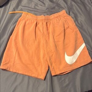 Used Men’s M Nike Peach Colored Sweat Shorts